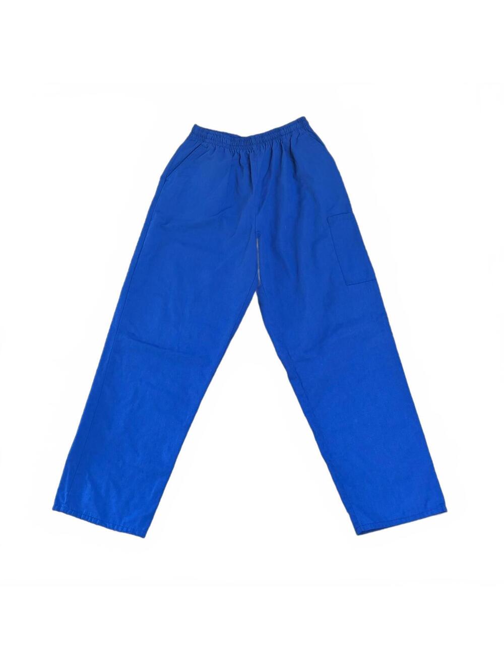 Green Town Blue Elastic Waist Casual Pants Size L